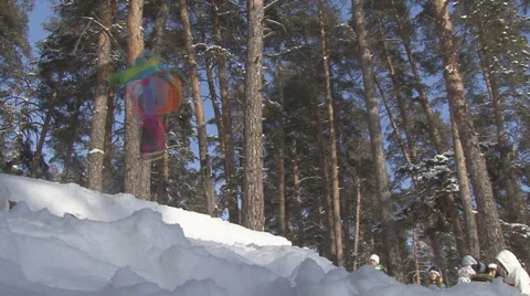 Snowboard Stock Footage 1239843