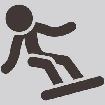 Snowboard icon Stock Illustration