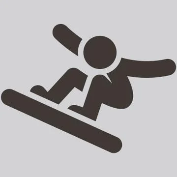 Snowboard icon Stock Illustration