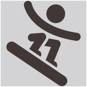 Snowboard icon Stock Illustration