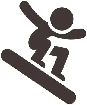 Snowboard icon Stock Illustration
