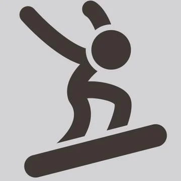 Snowboard icon Stock Illustration