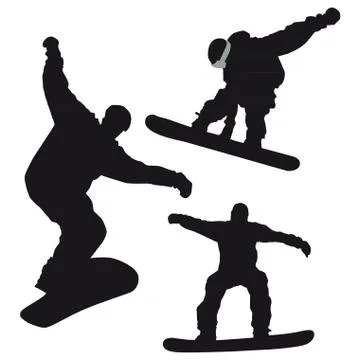 Snowboard 库存插图