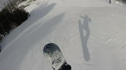 Snowboard Jump 스톡 동영상 49647519