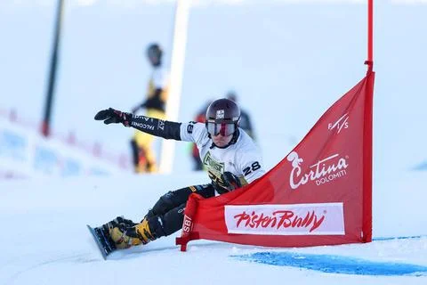 Snowboard - Men s Parallel Giant Slalom FELICETTI Mirko (ITA) during Men s... Fotos Stock