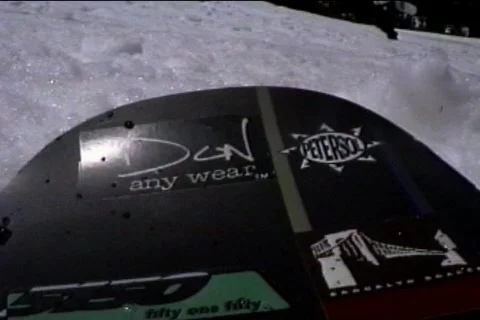 Snowboard pov Video stock 68628