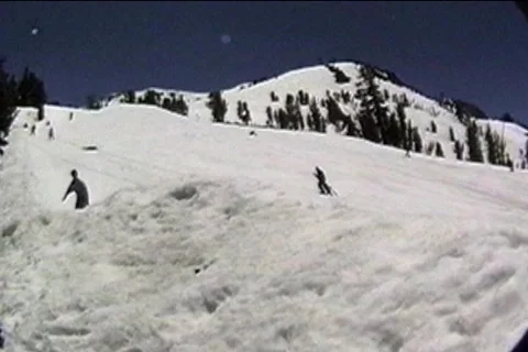 Snowboard spin Stock Footage 68735