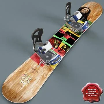 Snowboard V3 3D Model