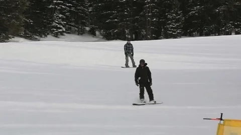 Snowboarder Crash Stock Footage 40523468