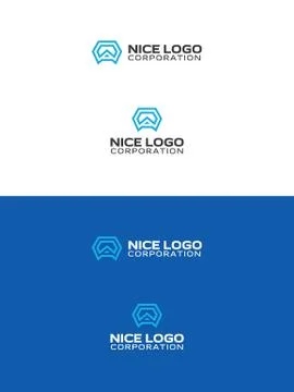 Snowboarder goggles logo Stock Illustration