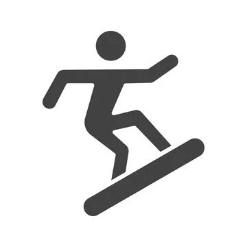 Snowboarder icon vector image. Illustrazione stock