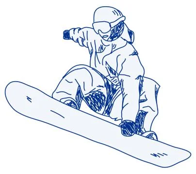 Snowboarder Stock Illustration