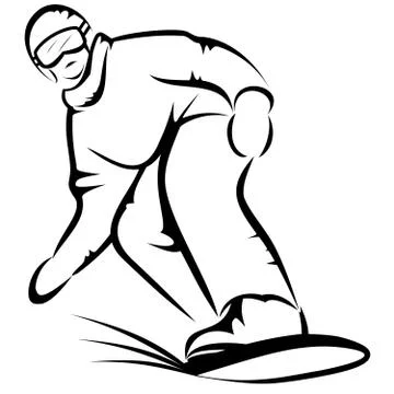 Snowboarder Ilustração Stock