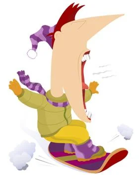 Snowboarder Stock Illustration