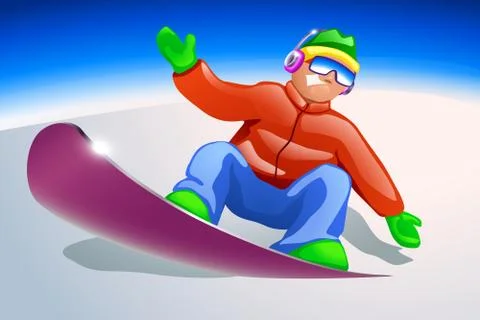 Snowboarder Stock Illustration