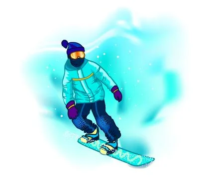 Snowboarder Stock Illustration
