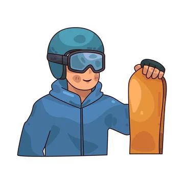 Snowboarder illustration Stock Illustration