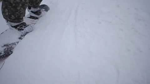 Snowboarder jumping Stock Footage 1060397