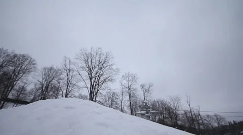 Snowboarder jumping Stock Footage 1060436