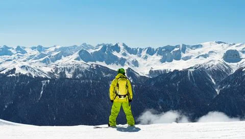 Snowboarder Fotos Stock