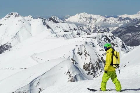 Snowboarder Fotos de archivo