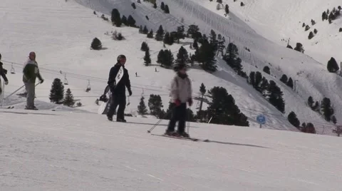 Snowboarder walking in Alps Stock Footage 1020384