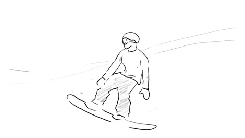 Snowboarder's Jump Stock Footage 147160665