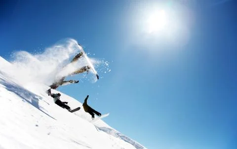 Snowboarders Stock Photos