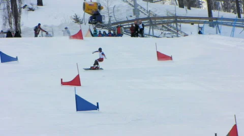 Snowboarding 2  Stock Footage 683157