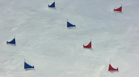 Snowboarding 5  Stock Footage 686946