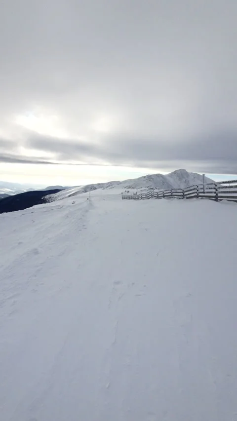 Snowboarding above the clouds Stock Footage 170011375