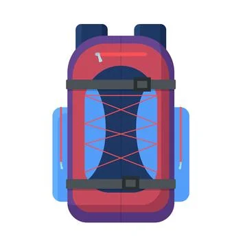 Snowboarding backpack isolated Stock Illustration