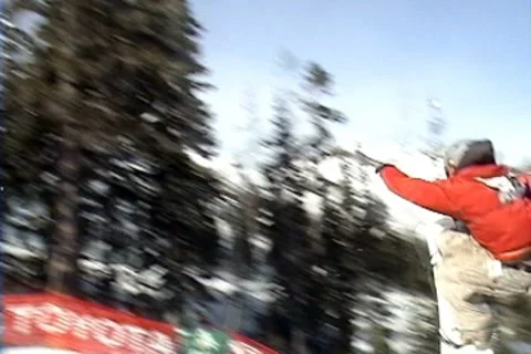 Snowboarding Competition - tricks Stock Footage 7740111