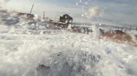 Snowboarding 库存影片 1051582