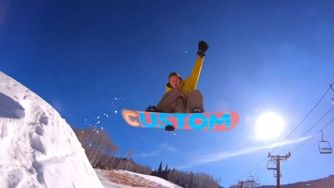 Snowboarding Stock Footage 120335759