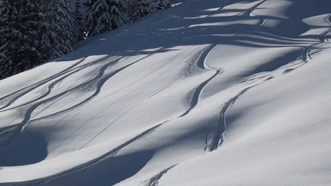 Snowboarding 库存影片 125742252