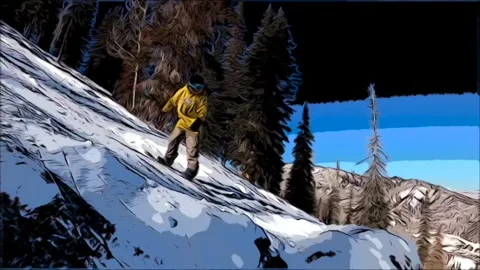 Snowboarding Stock Footage 141648136