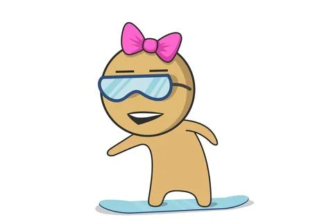 Snowboarding Stock Illustration