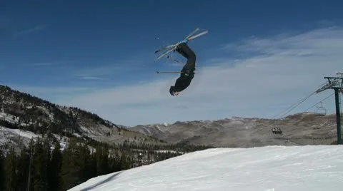 Snowboarding Jumps Stock Footage 9455712