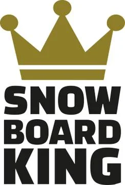 Snowboarding king Stock Illustration