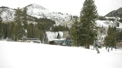 Snowboarding pan Video stock 10743098