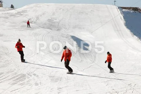 Snowboarding. Stock Photos