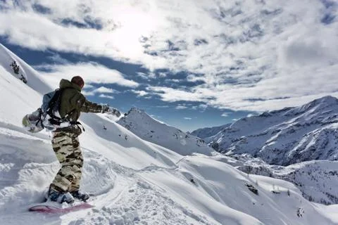 Snowboarding Stock Photos
