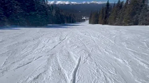 Snowboarding pov Stock Footage 172766980