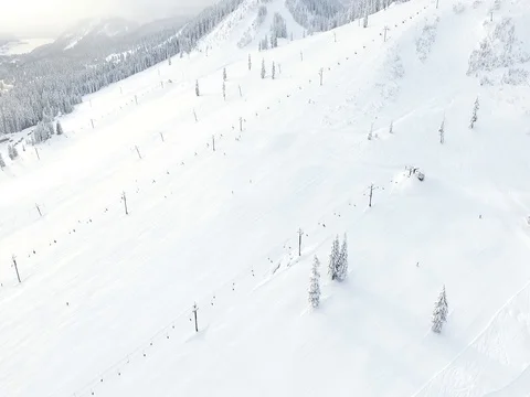 Snowboarding resort Stock Footage 85147024