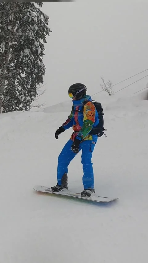 Snowboarding in Sochi 스톡 동영상 248666651