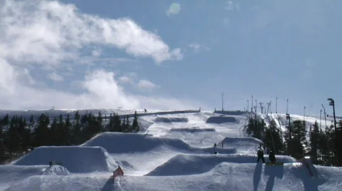 Snowboardpark Stock Footage 397176