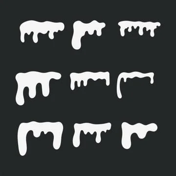 Snowcap icon collection. flat style elements. cartoon isolated illustration Stock Illustration