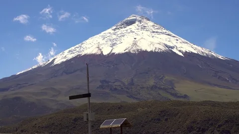 The snowcapped Cotopaxi Volcano Stock Footage 69889860