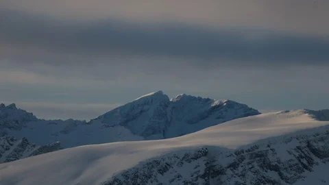 Snowcapped mountain Stock Footage 97175588